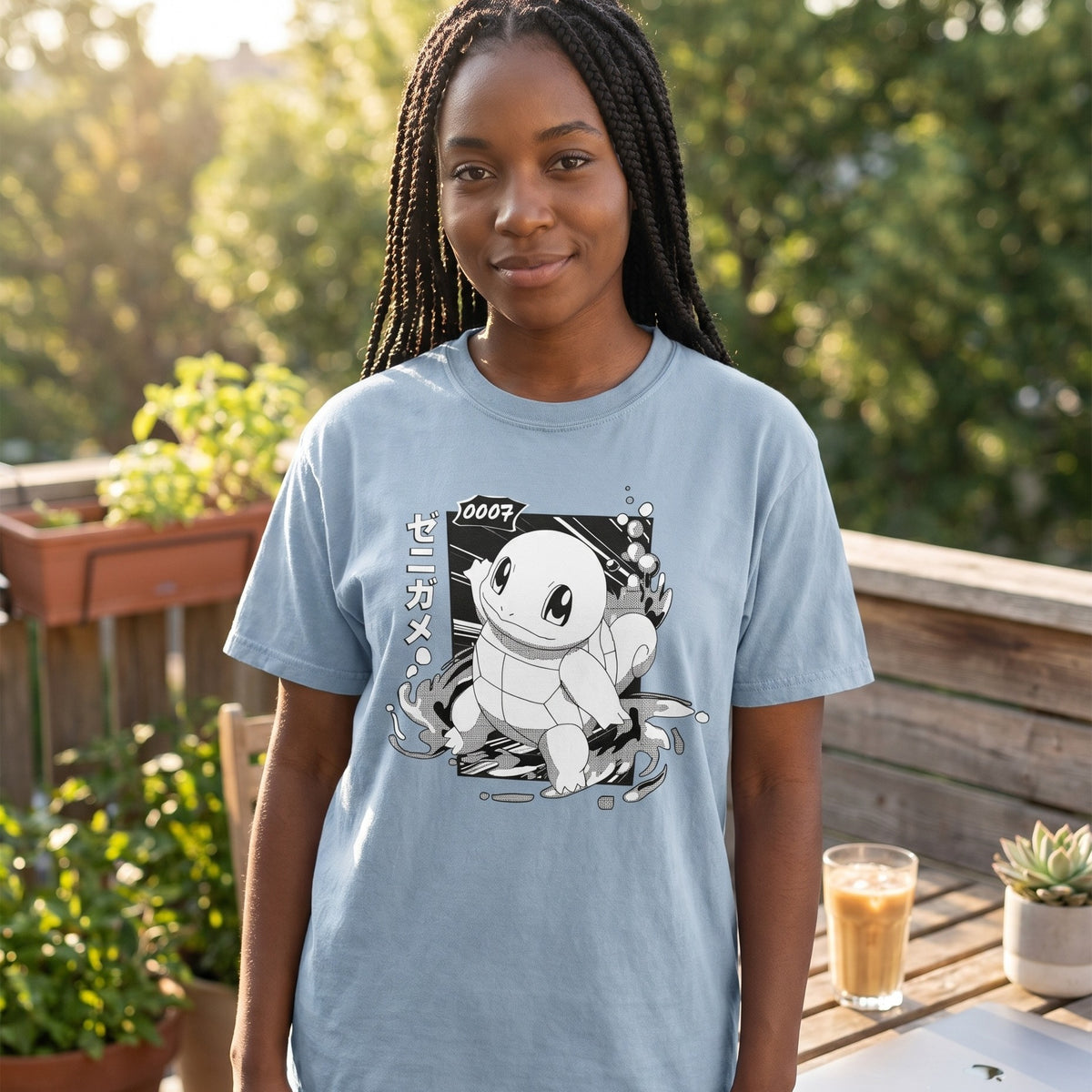 Produktbild Pokémon - Squirtle Katakana Vintage T-shirt