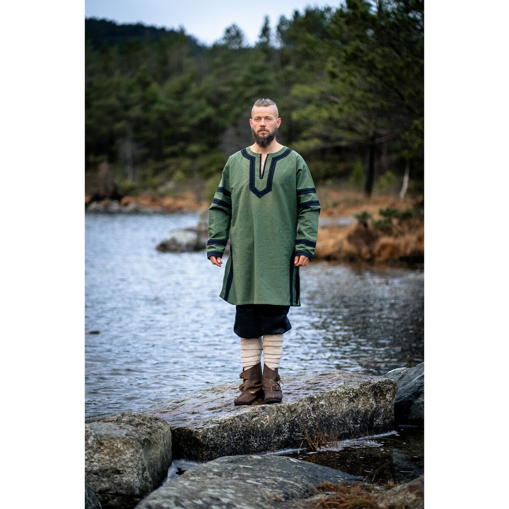 Produktbild Medeltida vikingatunika Bragi grön