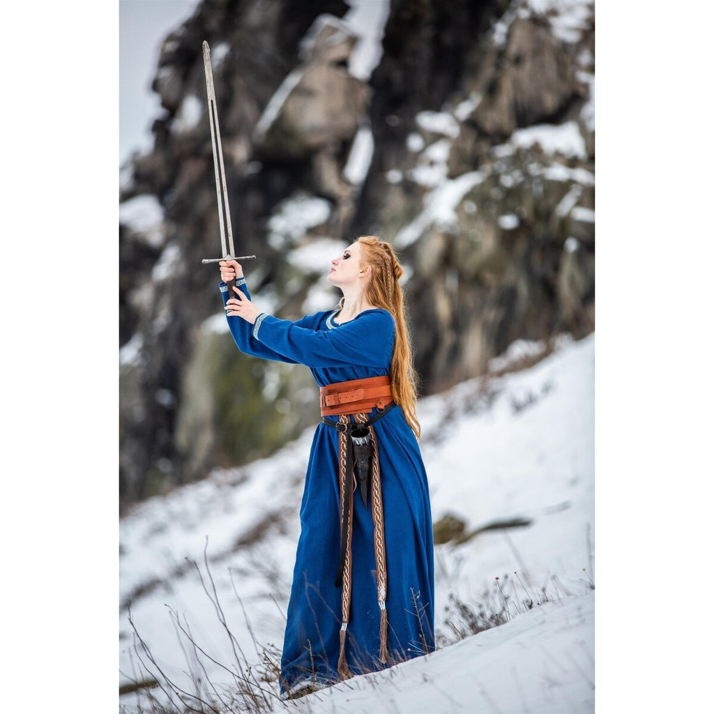 Produktbild Medeltida vikingaklänning Brigida blå