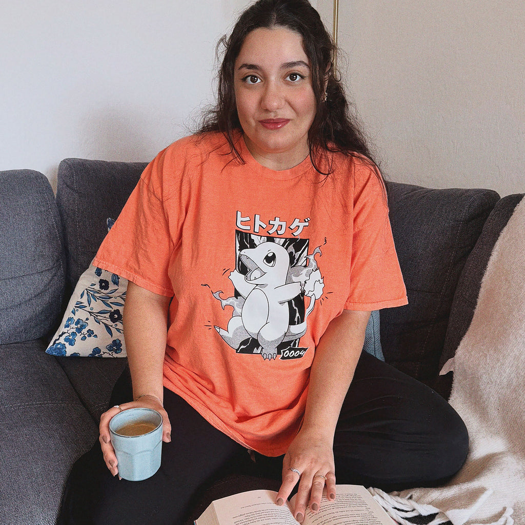 Produktbild Pokémon - Charmander Katakana Vintage T-shirt