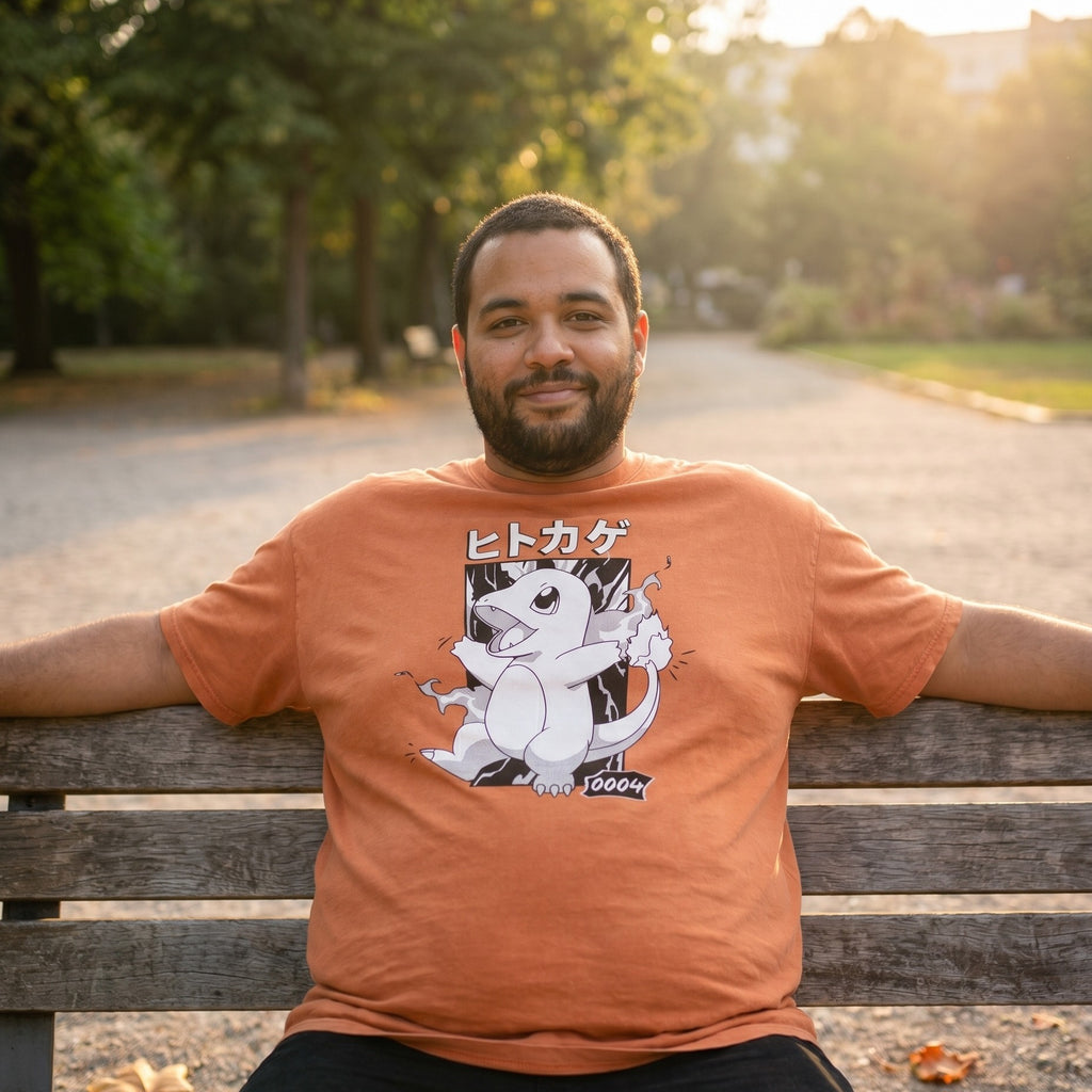 Produktbild Pokémon - Charmander Katakana Vintage T-shirt