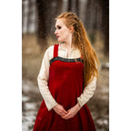 Produktbild Medeltida vikingaöverklänning Alena röd