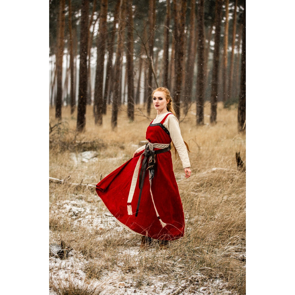 Produktbild Medeltida vikingaöverklänning Alena röd