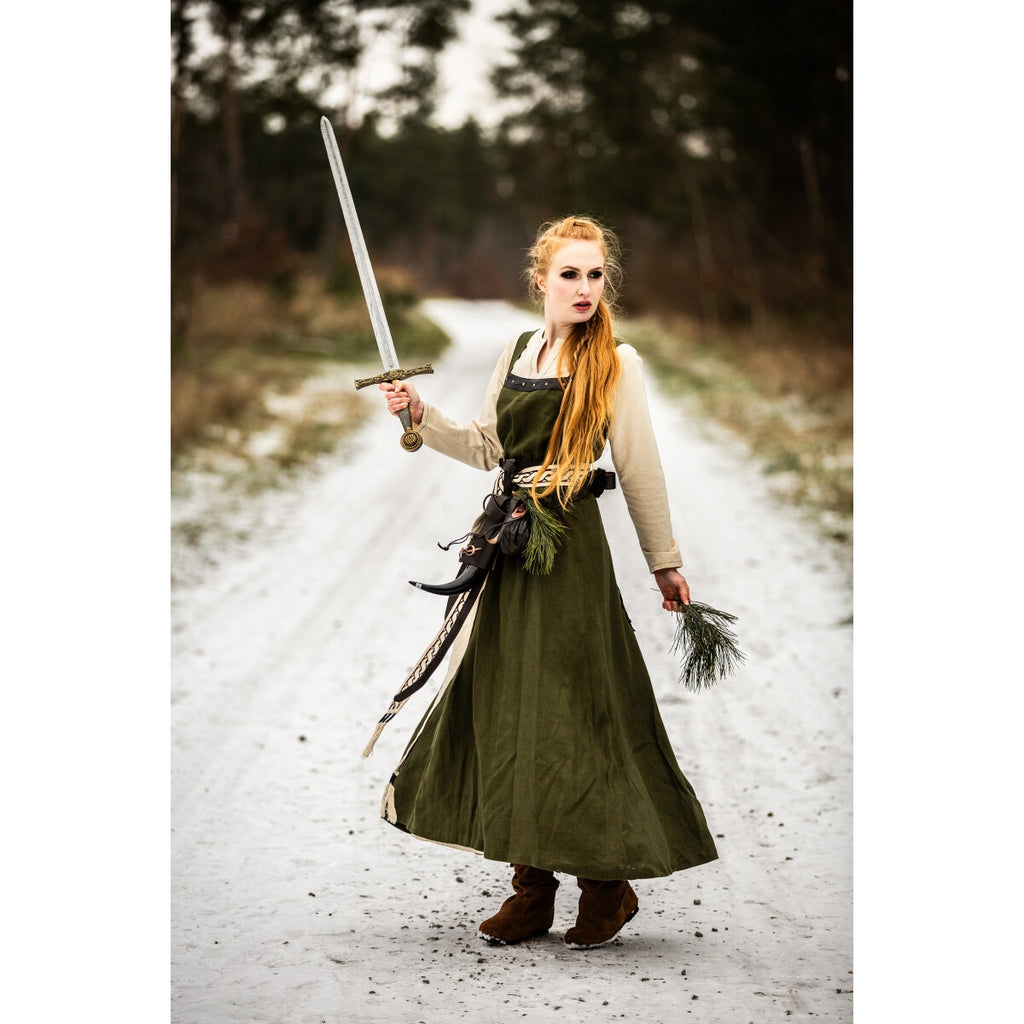 Produktbild Medeltida vikingaklänning Alena grön