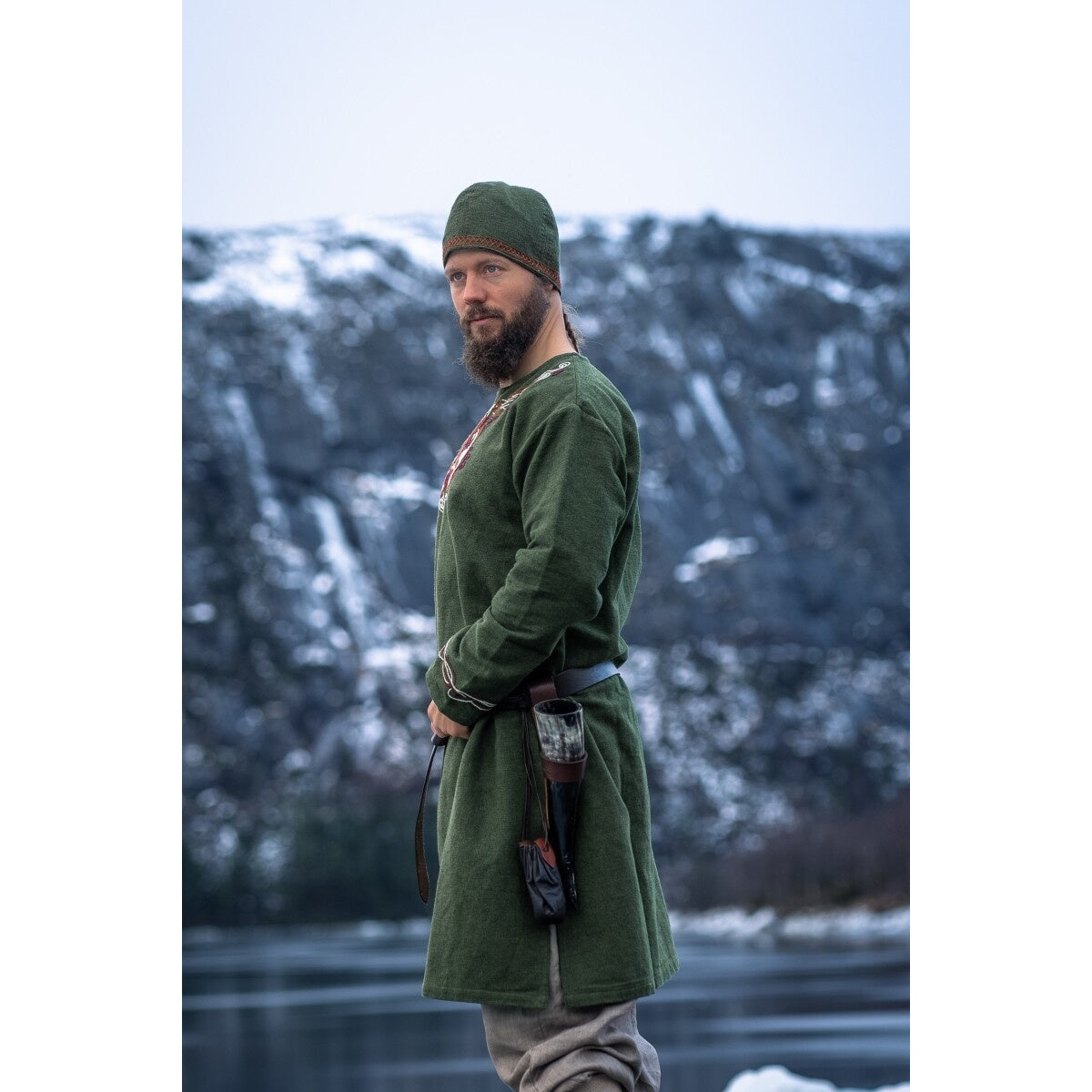 Produktbild Medeltida vikingamössa Anders grön