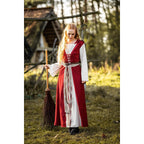 Produktbild Medeltidsklänning Genefe röd-beige