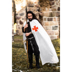 Product image Medieval Templar Cloak Baldwin white-red