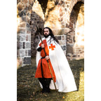 Product image Medieval Templar Cloak Baldwin white-red