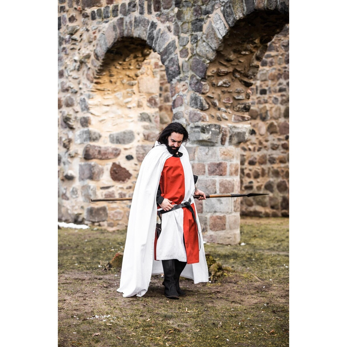 Product image Medieval Cloak of the Templar Knight Arnulf white-red