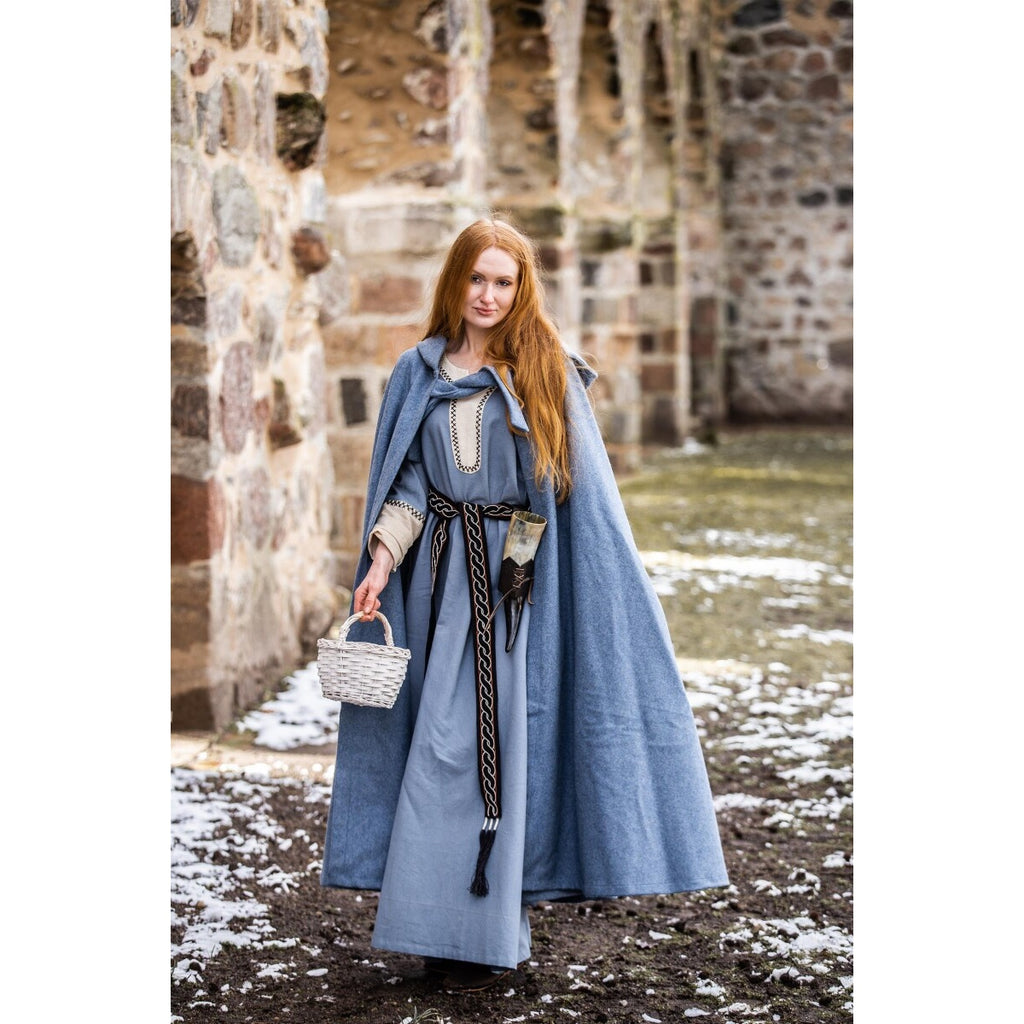 Product image Medieval Hooded Cloak Mila dove blue