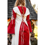 Produktbild Medeltidsklänning Amalia beige-röd