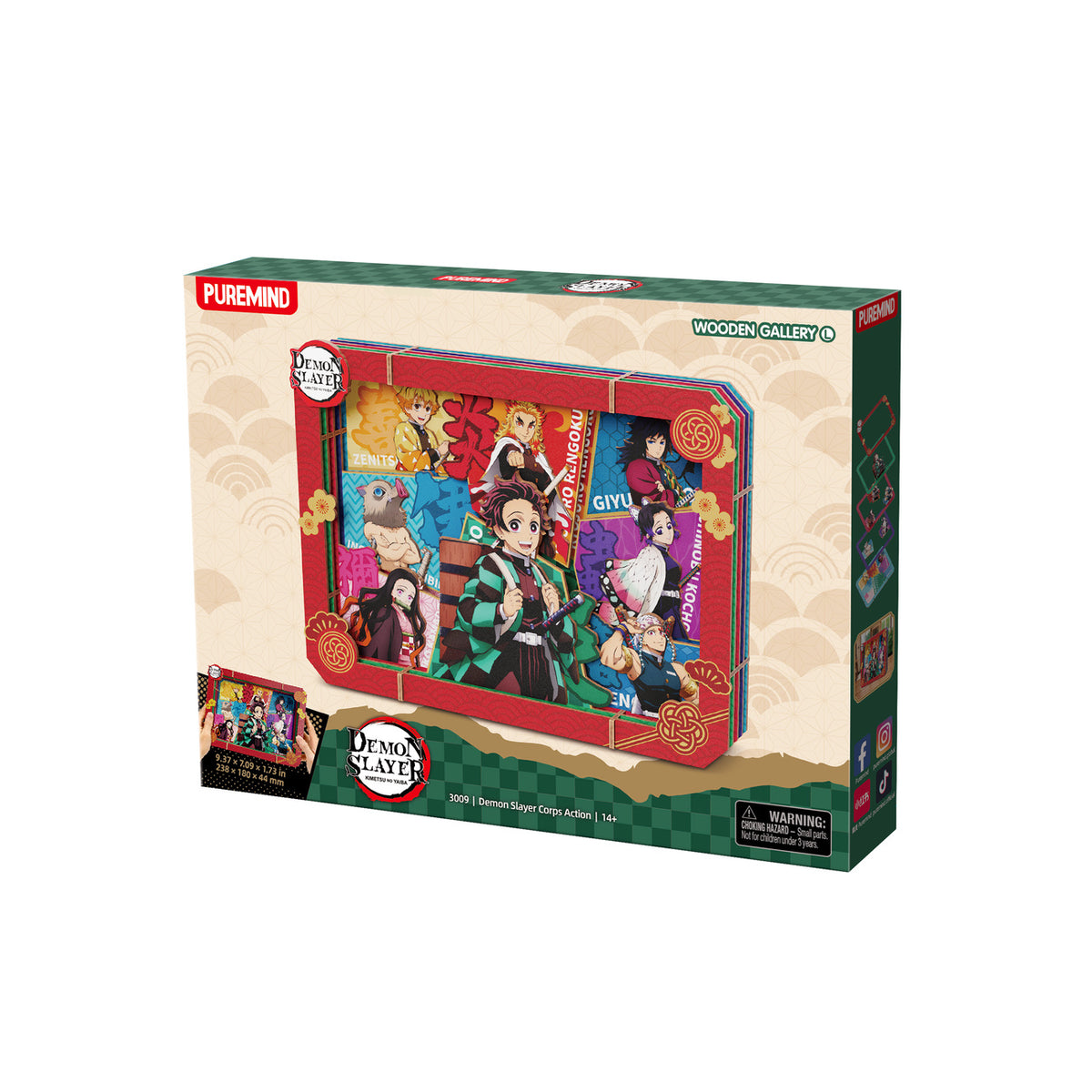 Produktbild Demon Slayer - Grupp Träram Galleri