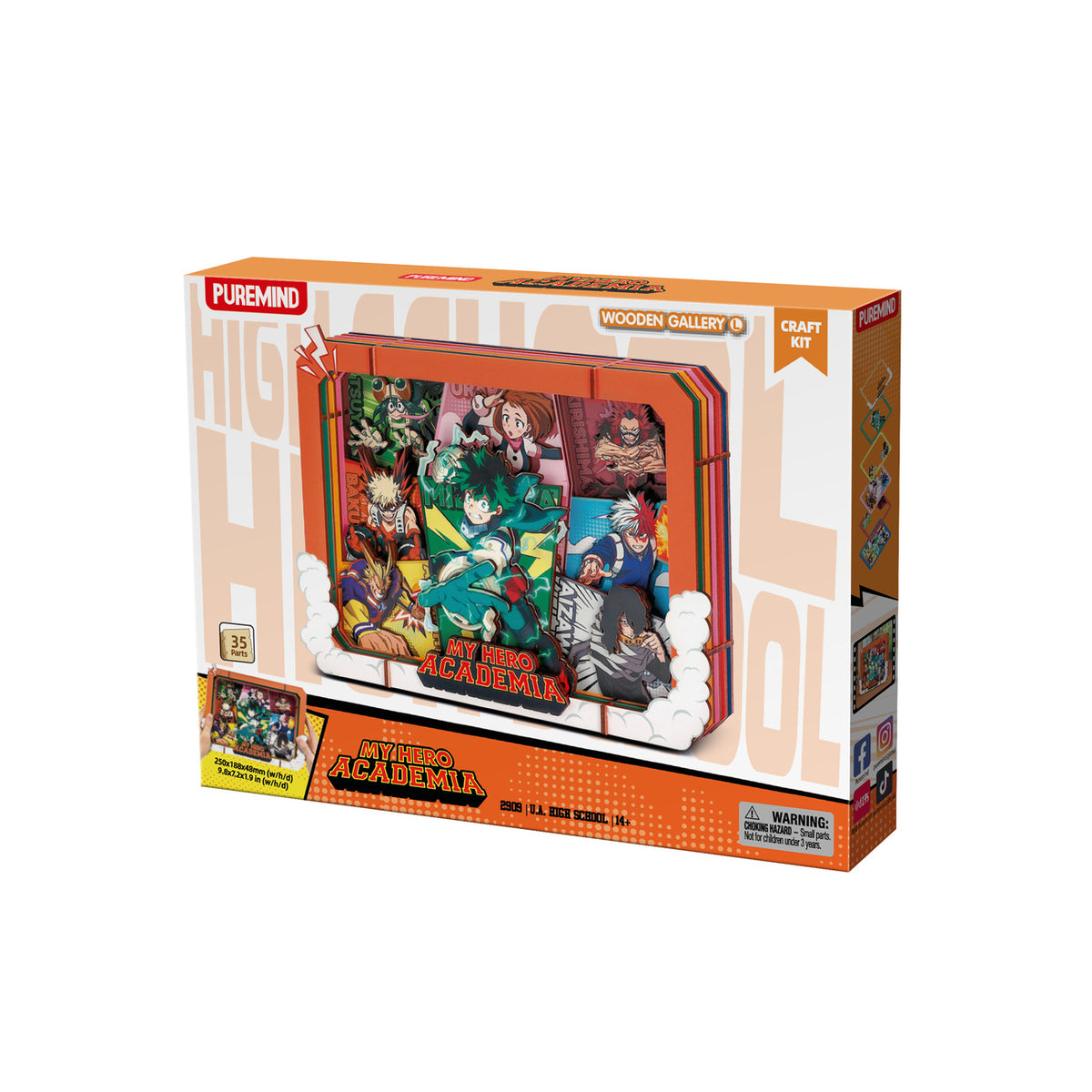 Produktbild My Hero Academia - High School träram för gallerivägg