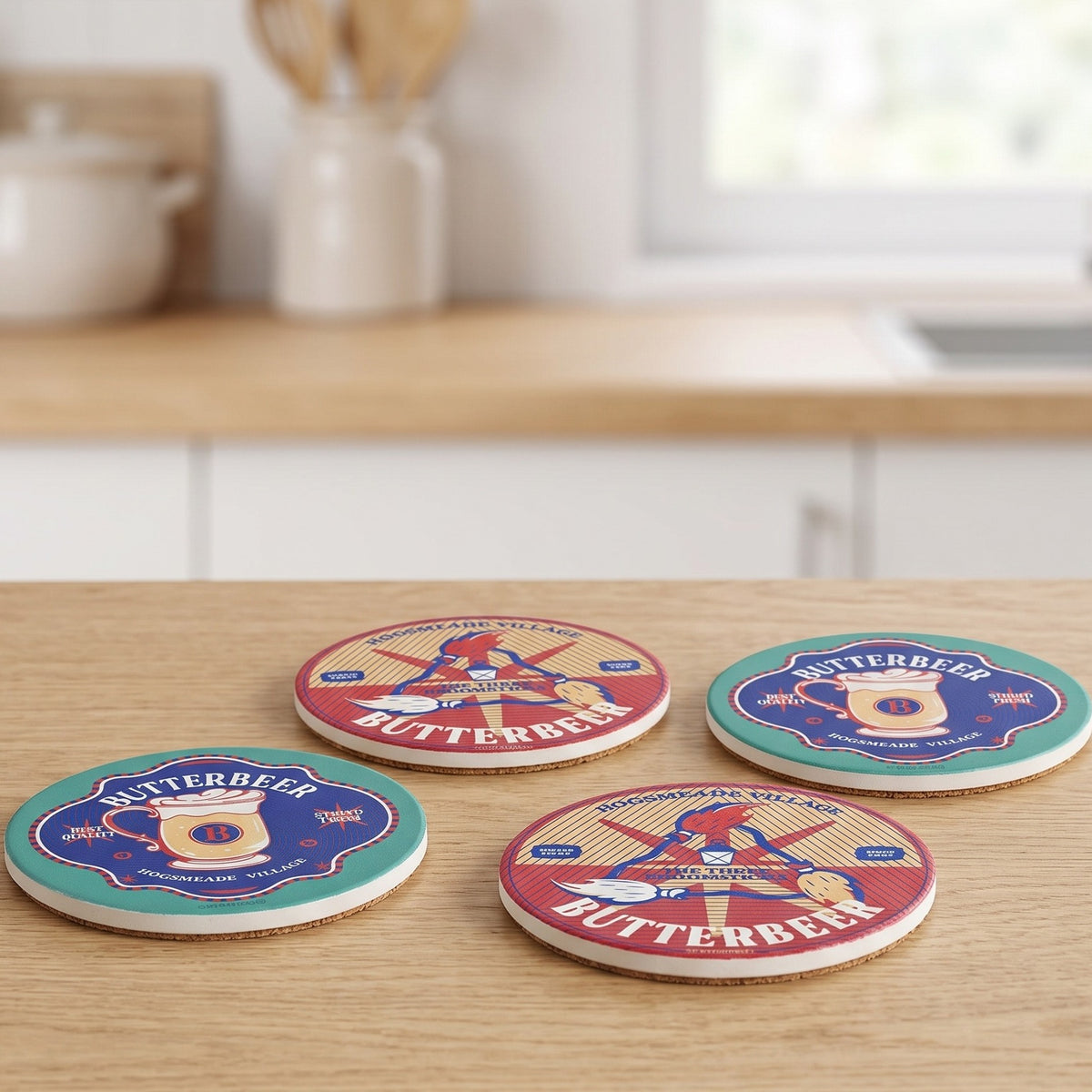 Produktbild Harry Potter - Smöröl Glasunderlägg 4-pack