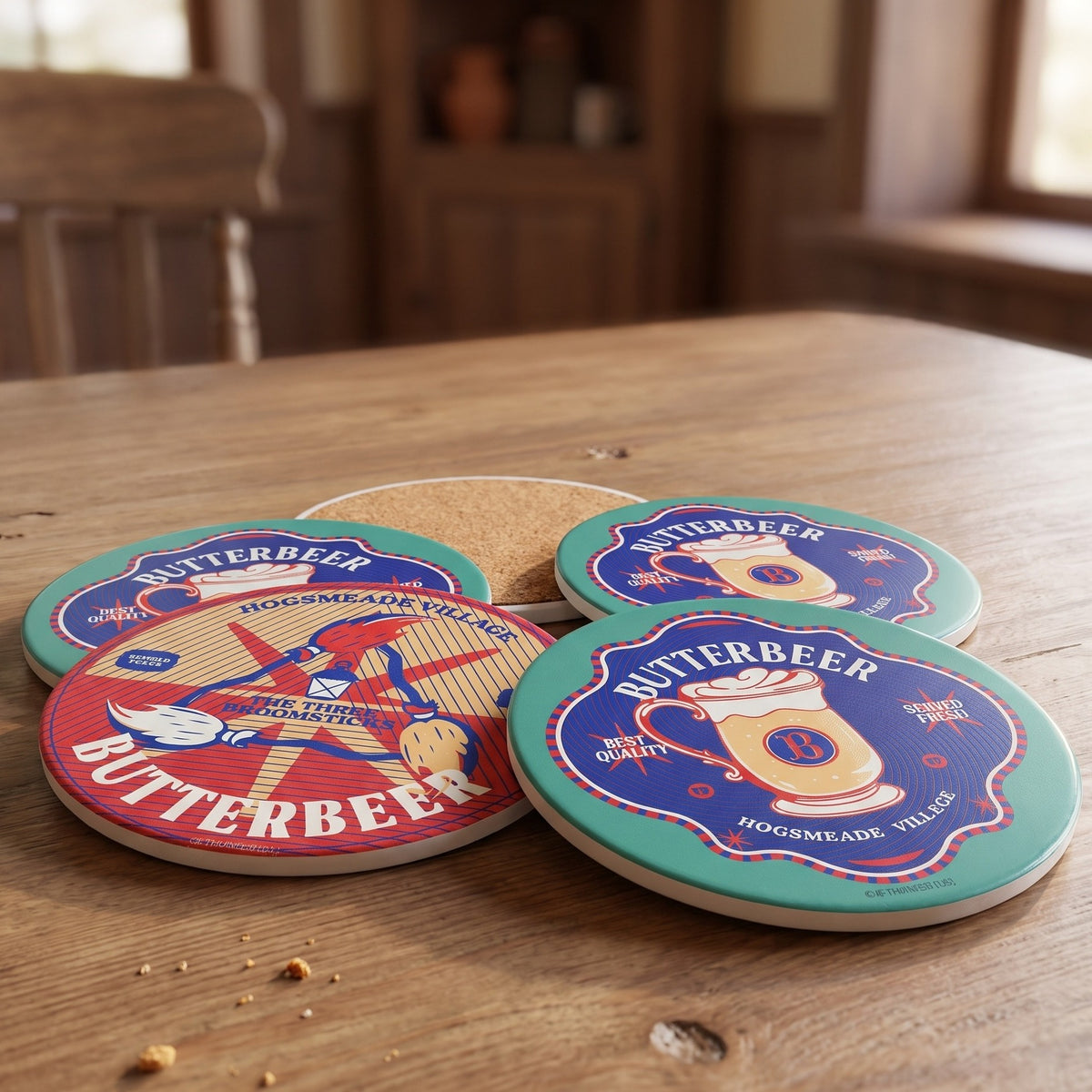 Produktbild Harry Potter - Smöröl Glasunderlägg 4-pack