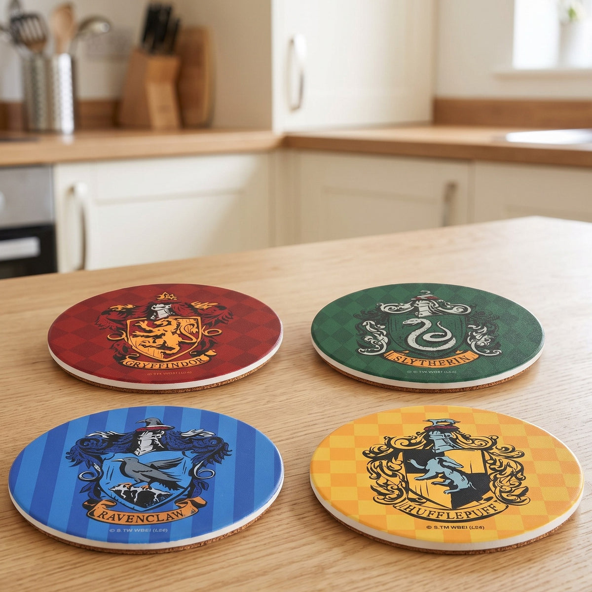 Produktbild Harry Potter - Husvapen Glasunderlägg 4-pack