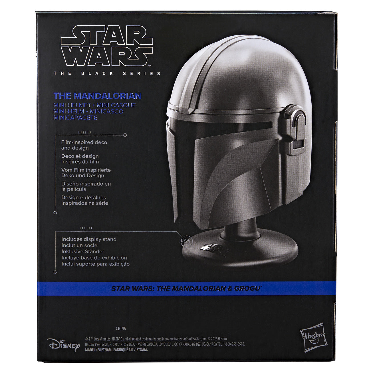 Produktbild Star Wars - Mandalorian mini hjälmreplika på bas