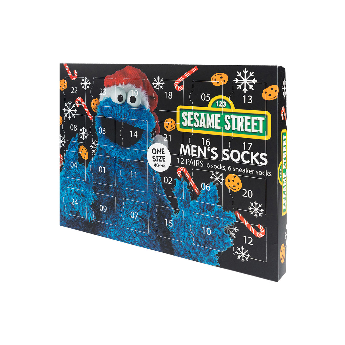 Produktbild Sesamgatan – Kakmonstret Strumpor Adventskalender