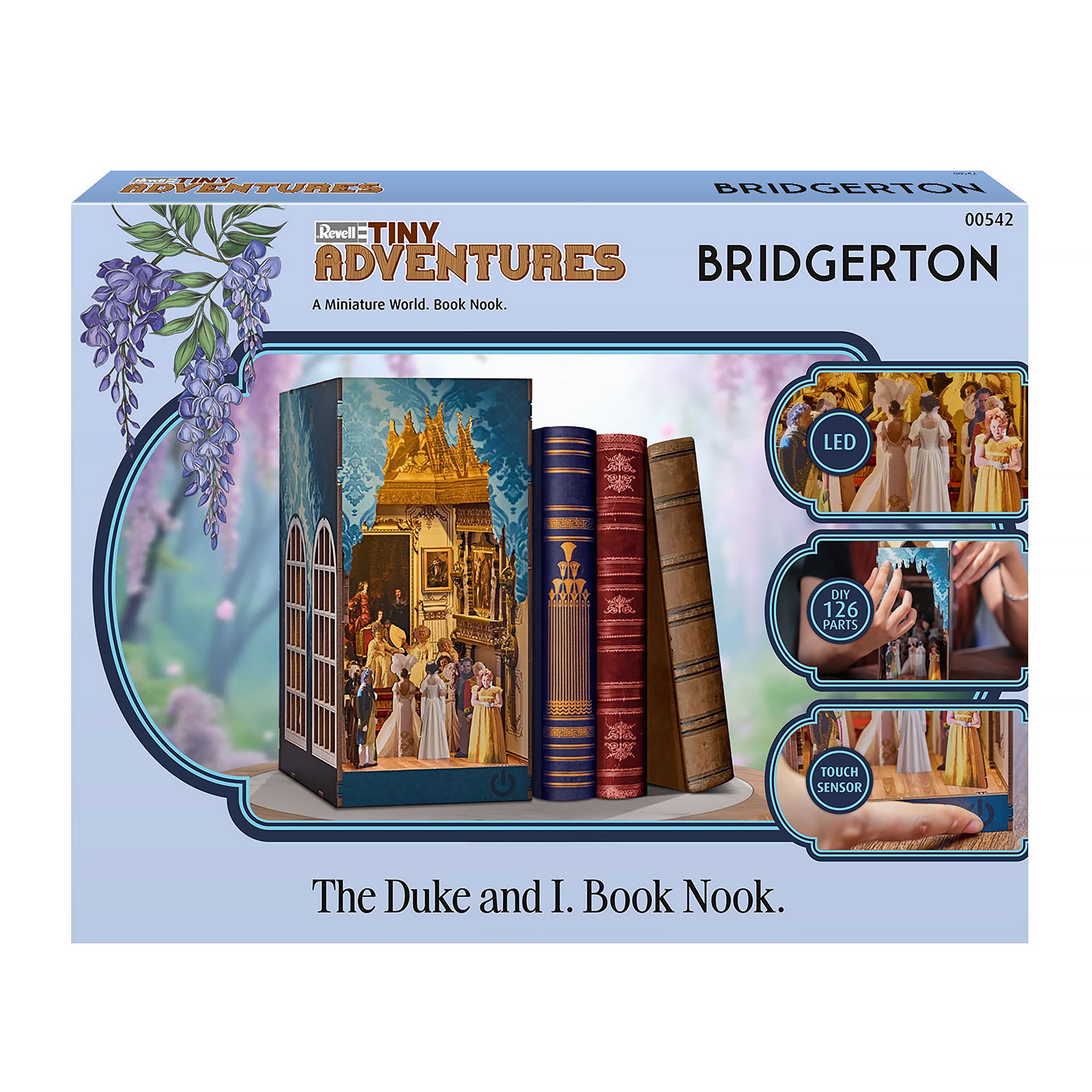 Produktbild Bridgerton - The Duke and I Book Nook Modellbyggsats Trä