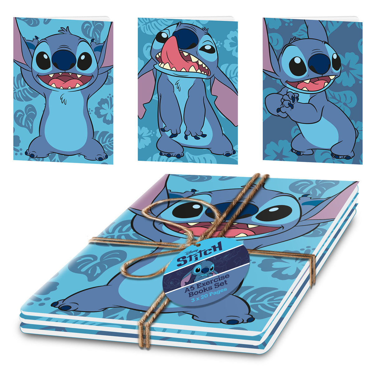 Produktbild Stitch Anteckningsböcker 3-pack - Lilo & Stitch