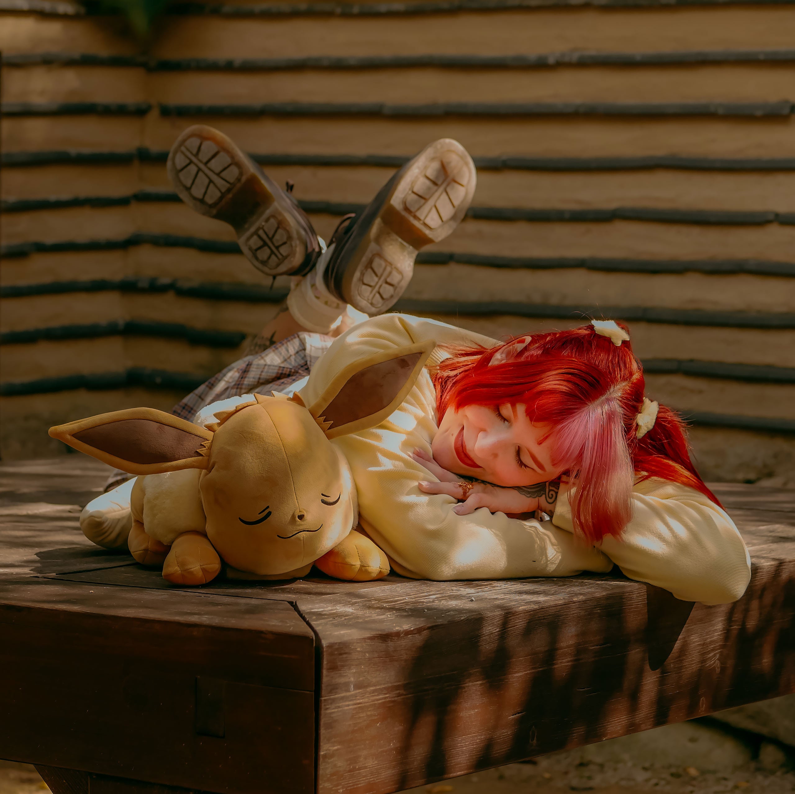 Produktbild Pokémon - Eevee Plyschfigur sovande