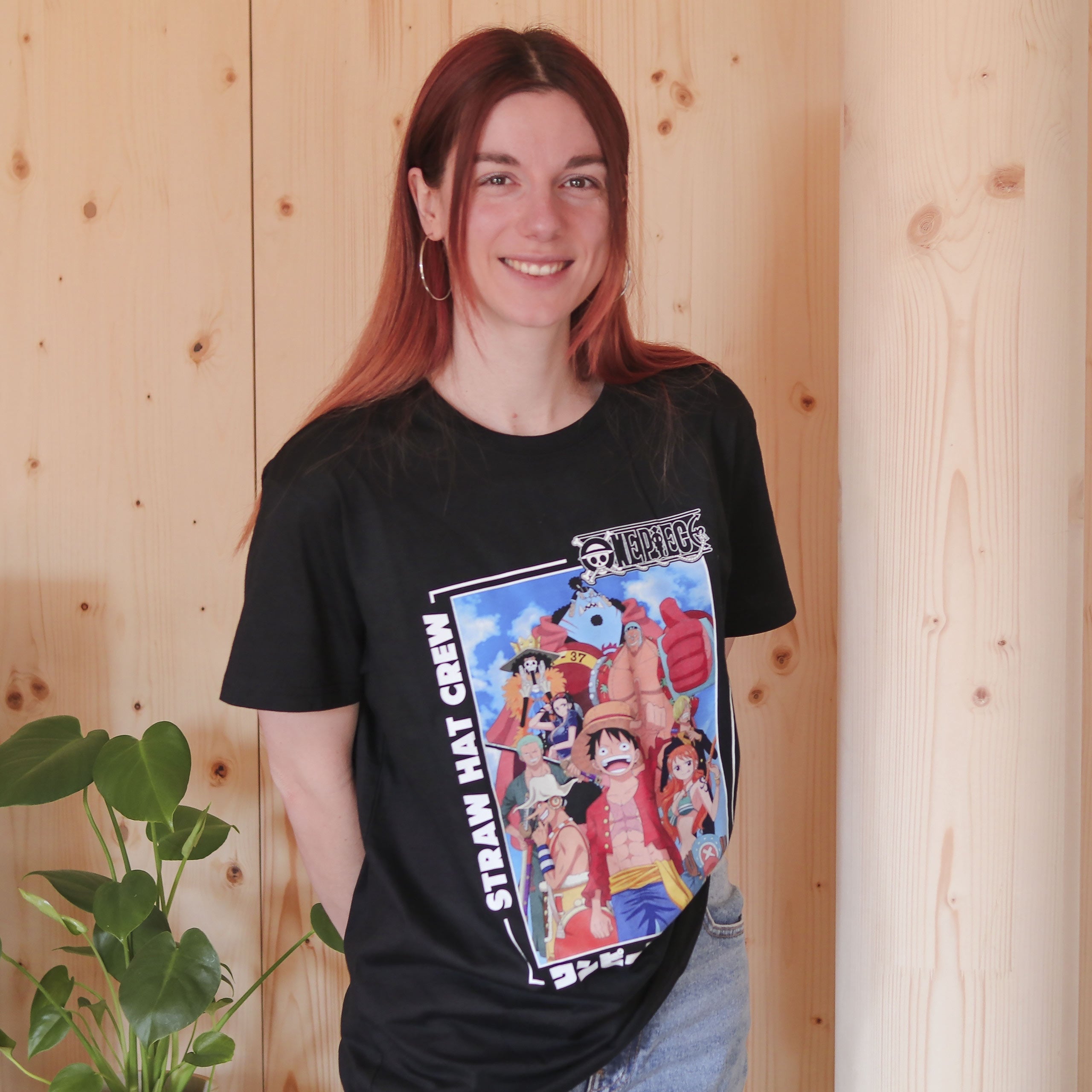 Produktbild One Piece - Straw Hat-piratbesättningen T-shirt svart