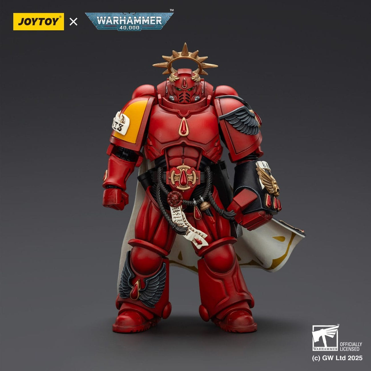 Produktbild Warhammer 40k: Combat Patrol Blood Angels - Kapten med Inferno-pistol & Power Fist Actionfigur 20 cm