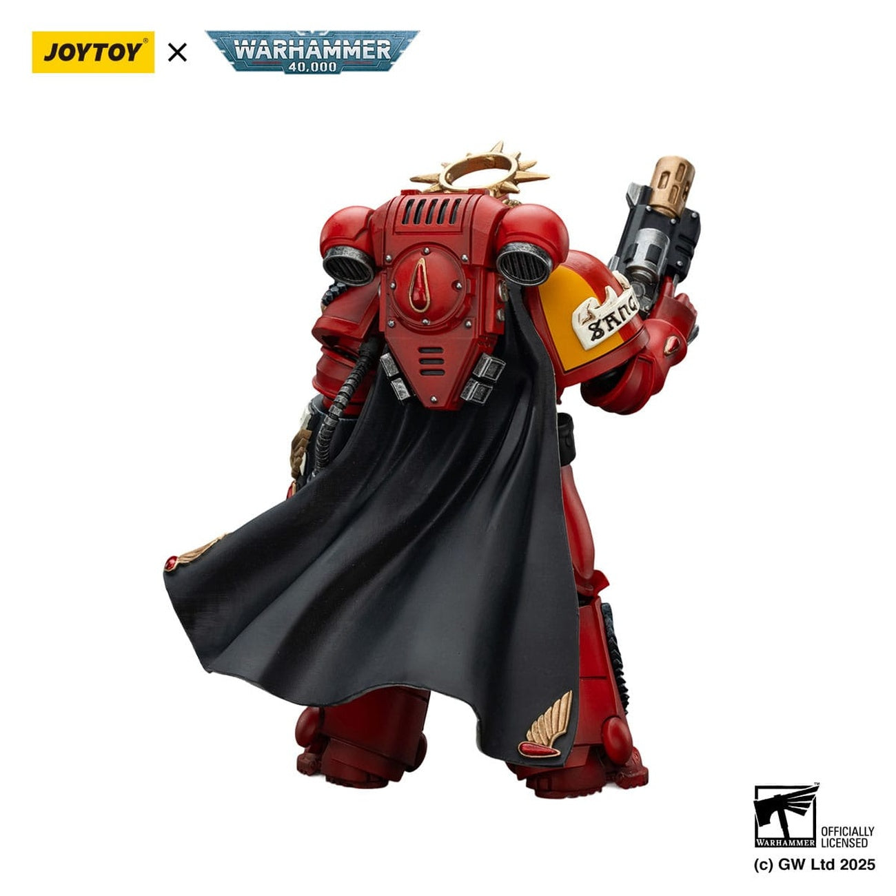 Produktbild Warhammer 40k: Combat Patrol Blood Angels - Kapten med Inferno-pistol & Power Fist Actionfigur 20 cm