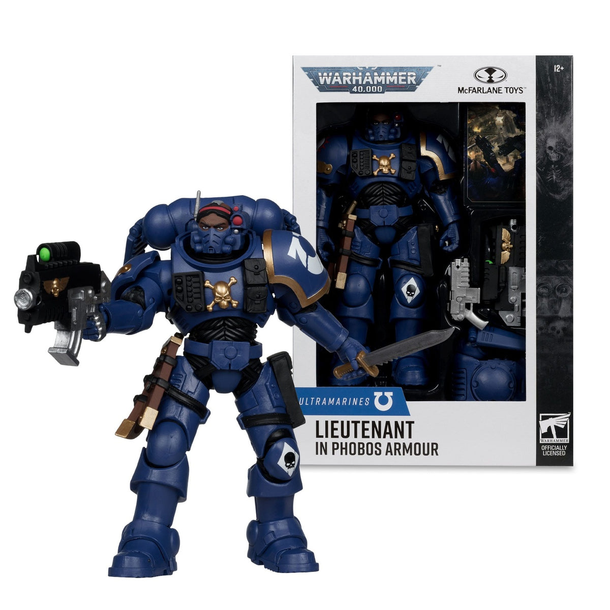 Product image Warhammer 40k - Lieutenant in Phobos Armor (Ultramarines) Action Figure 18cm
