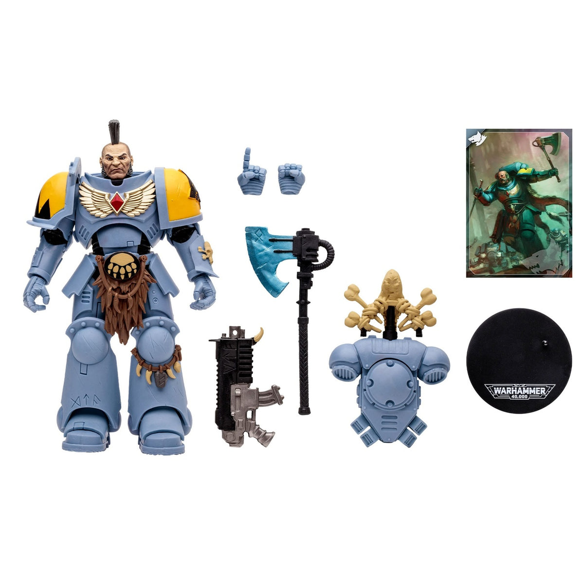 Produktbild Warhammer 40k - Space Wolves Wolf Guard actionfigur 18 cm