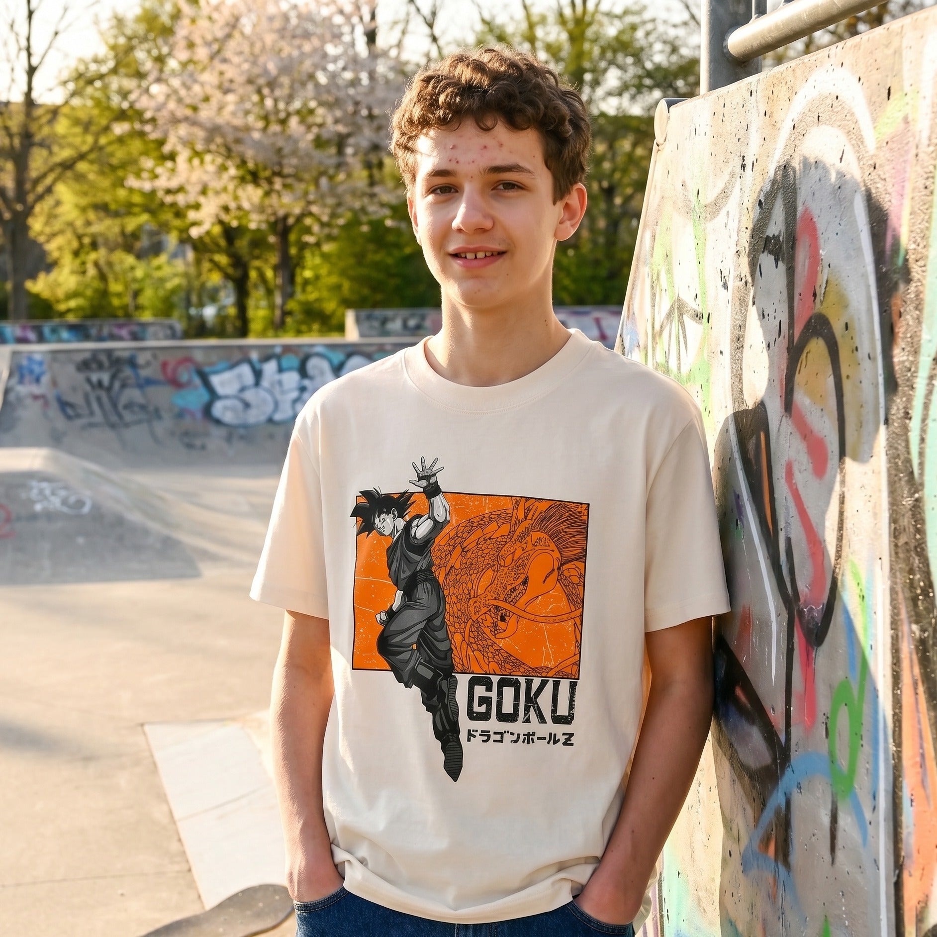 Produktbild Dragon Ball Z - Goku och Shenron oversize T-shirt
