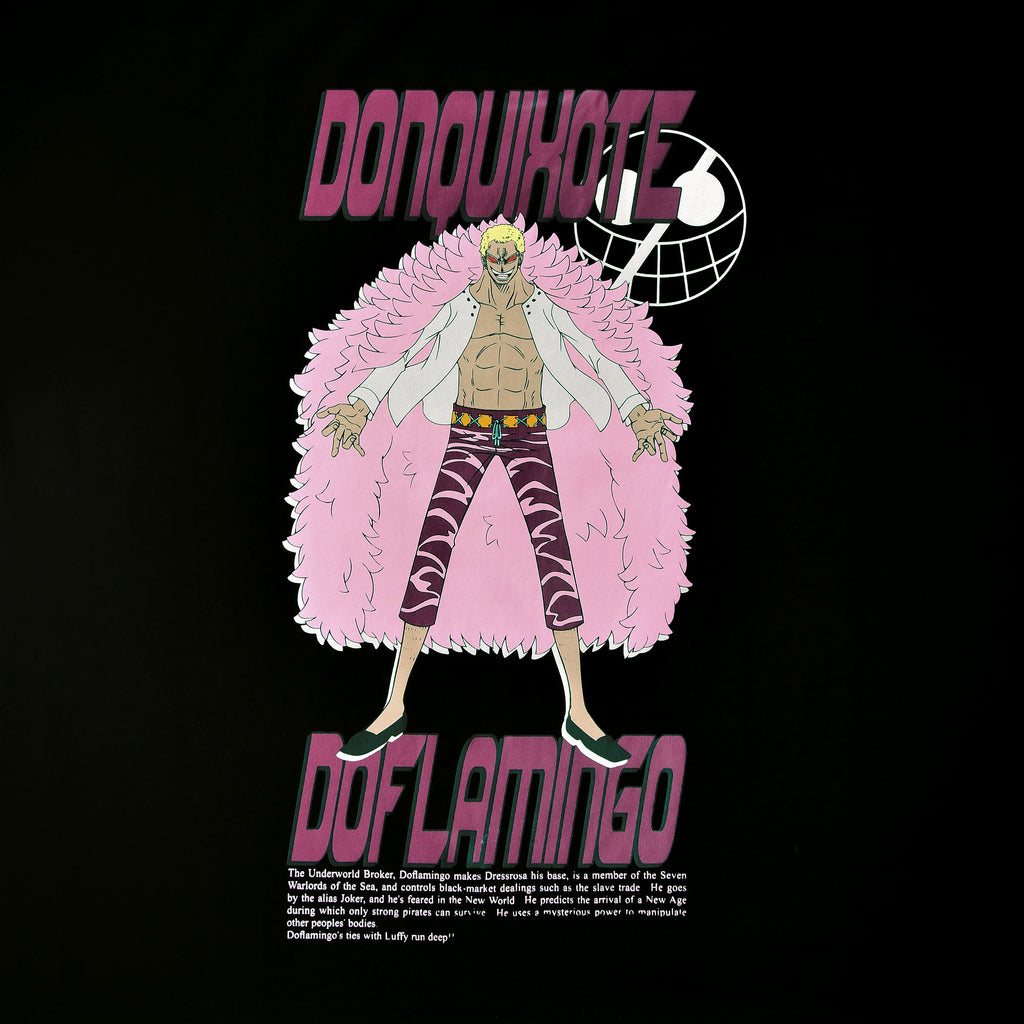 Produktbild One Piece - Don Quixote Doflamingo oversized T-shirt svart