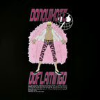 Produktbild One Piece - Don Quixote Doflamingo oversized T-shirt svart