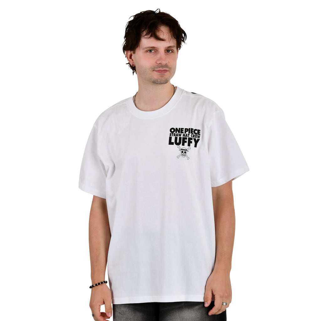 Produktbild One Piece - Luffy oversize T-shirt vit