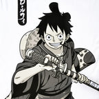 Produktbild One Piece - Luffy oversize T-shirt vit
