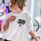 Produktbild One Piece - Luffy oversize T-shirt vit