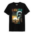 Produktbild Mando och Grogu Poster T-shirt Svart - Star Wars The Mandalorian