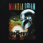 Produktbild Mando och Grogu Poster T-shirt Svart - Star Wars The Mandalorian