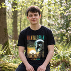 Produktbild Mando och Grogu Poster T-shirt Svart - Star Wars The Mandalorian