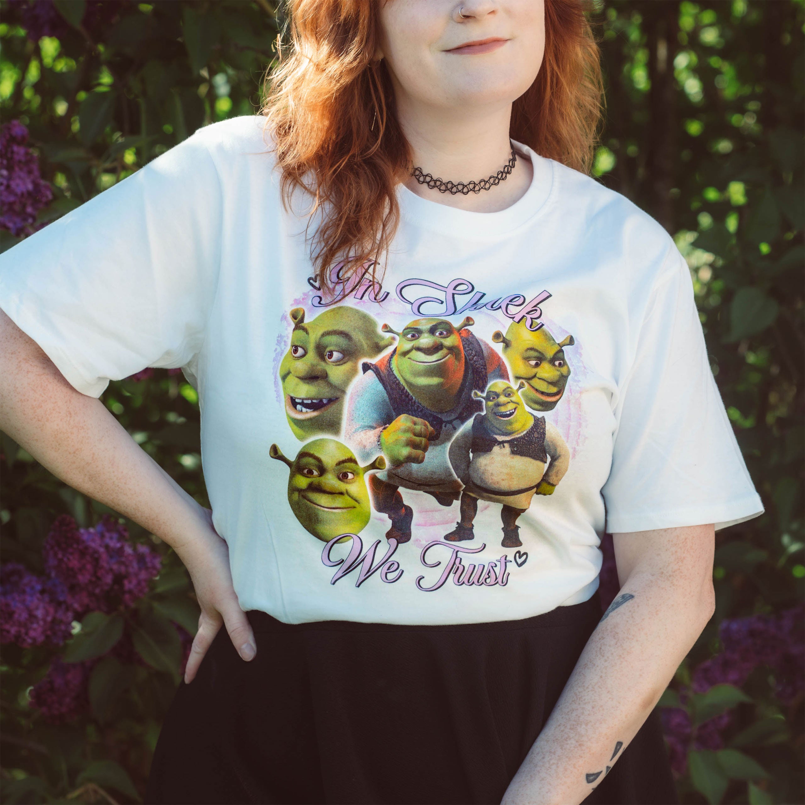 Produktbild Shrek - In Shrek We Trust vit T-shirt