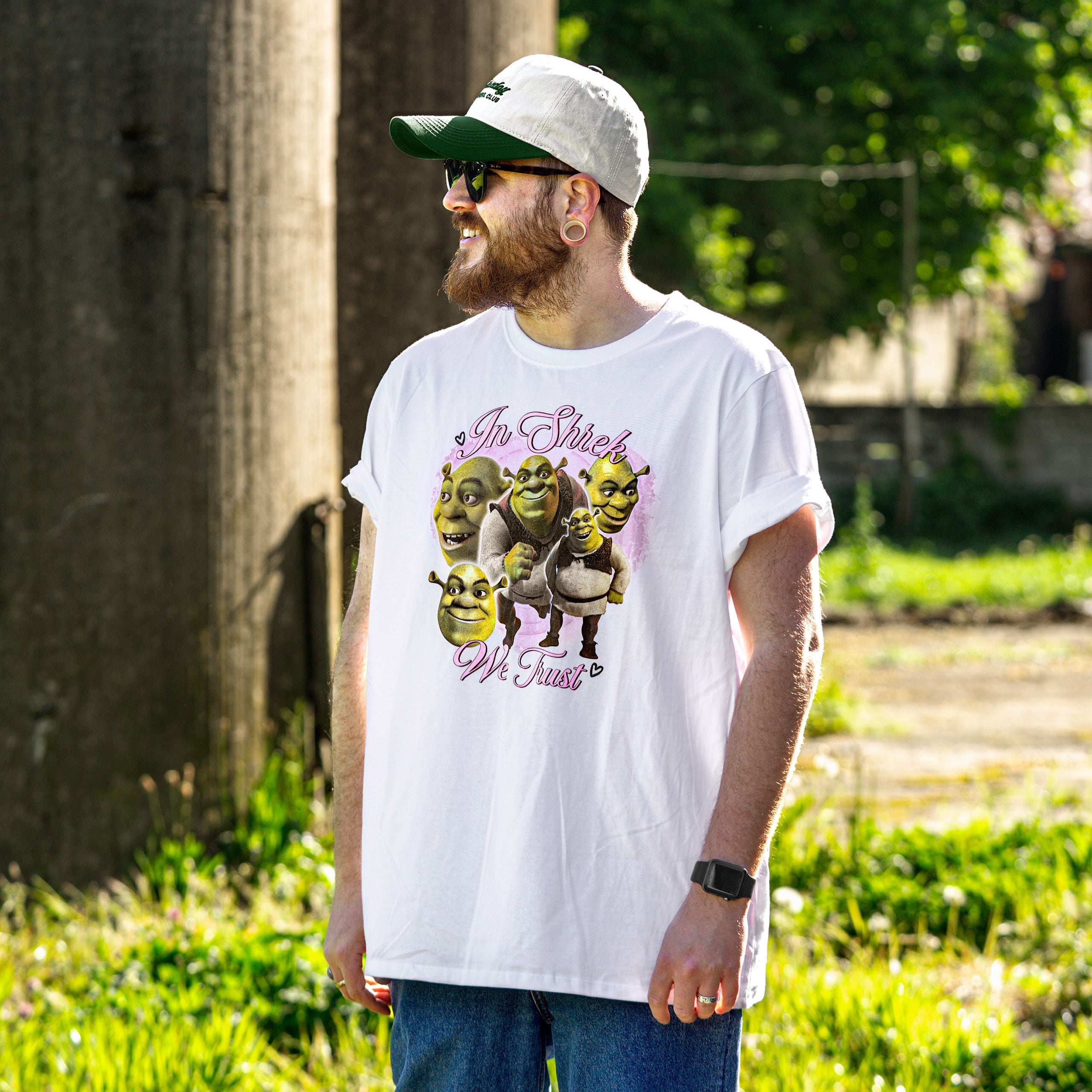 Produktbild Shrek - In Shrek We Trust vit T-shirt