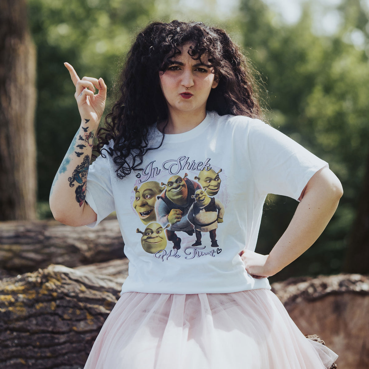 Produktbild Shrek - In Shrek We Trust vit T-shirt
