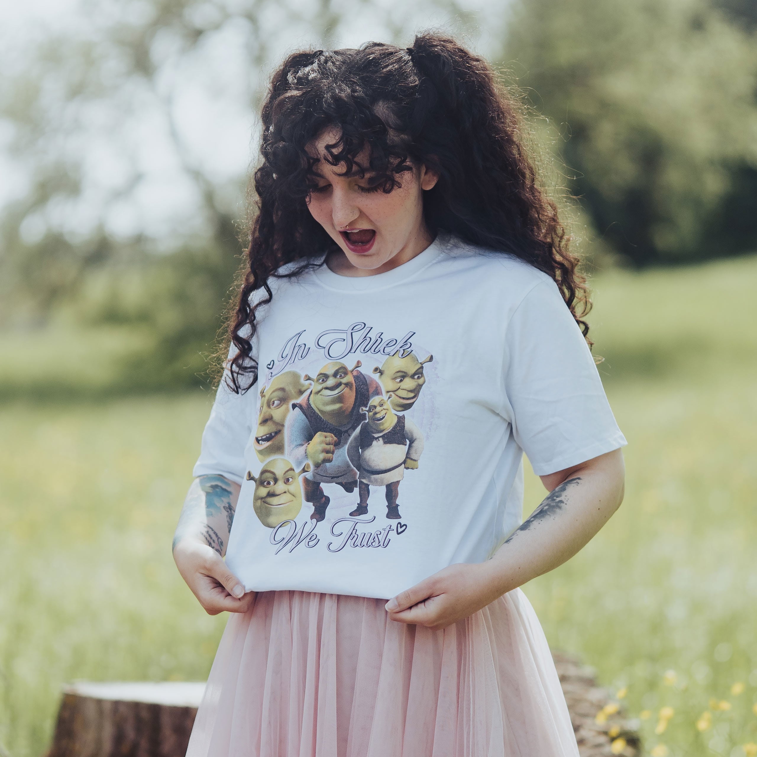 Produktbild Shrek - In Shrek We Trust vit T-shirt