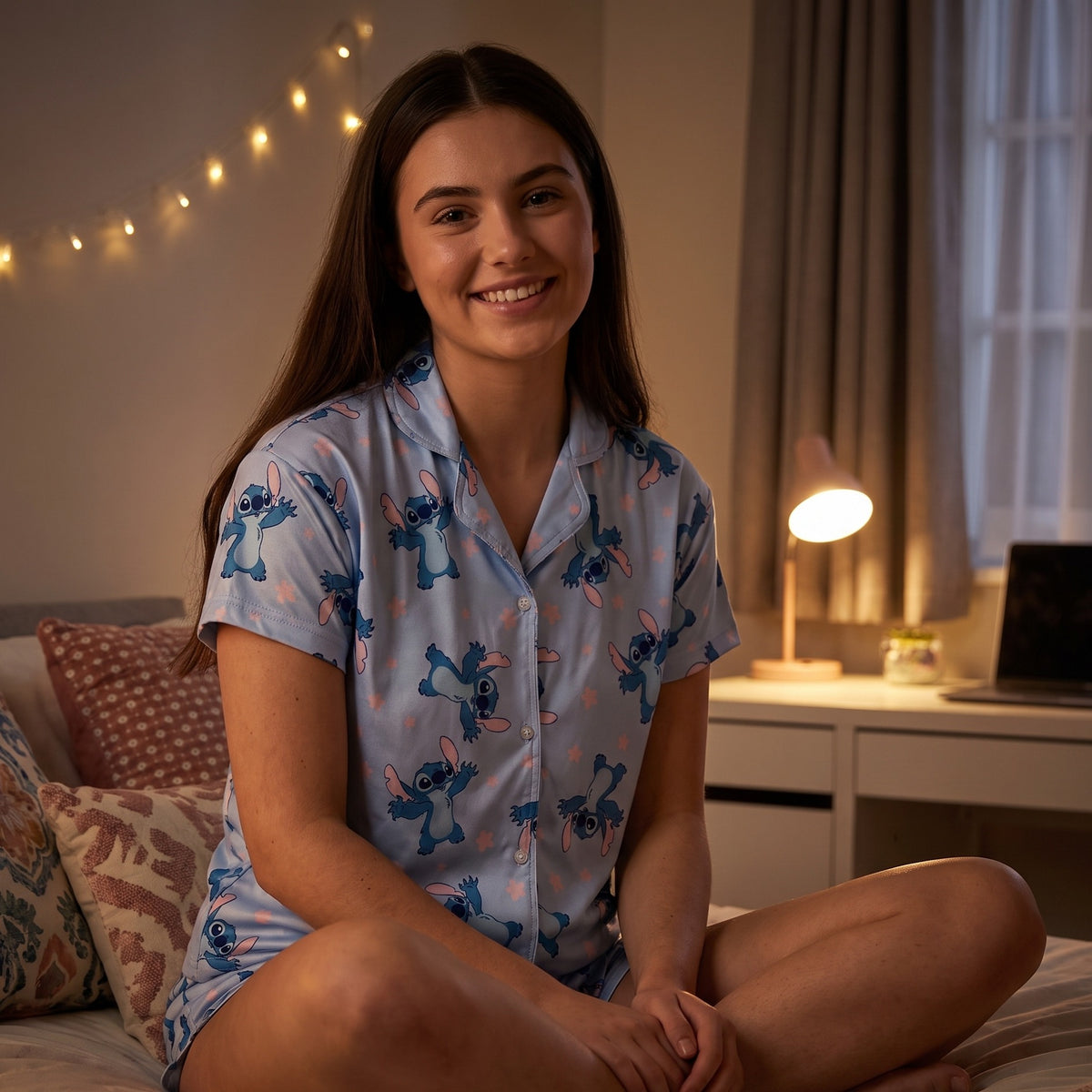 Produktbild Stitch Kort Dam-Pyjamas - Lilo & Stitch