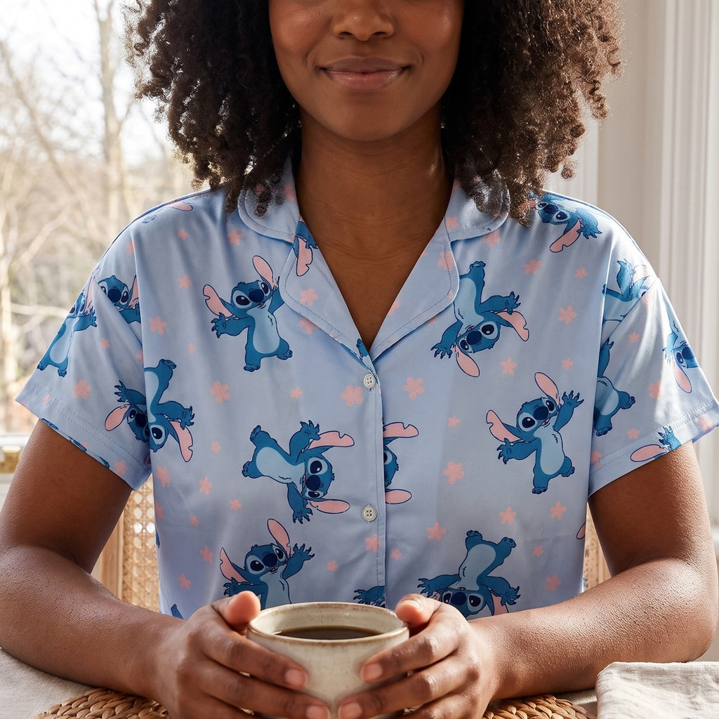 Produktbild Stitch Kort Dam-Pyjamas - Lilo & Stitch