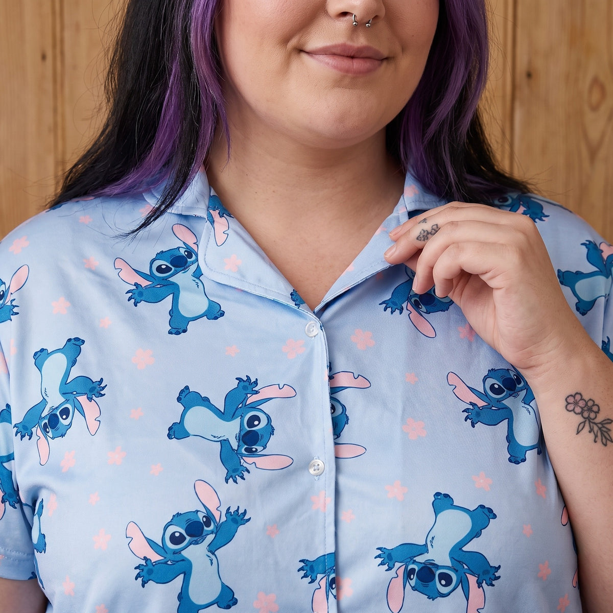 Produktbild Stitch Kort Dam-Pyjamas - Lilo & Stitch