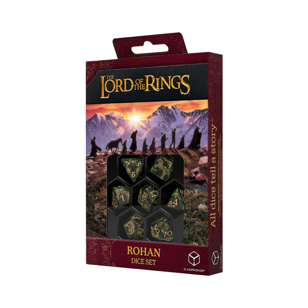 Produktbild Sagan om Ringen – Rohan rollspels-tärningsset (7 delar)