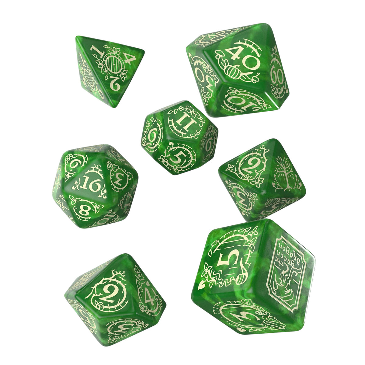 Produktbild Sagan om Ringen - Fylke RPG-tärningsset 7-delar