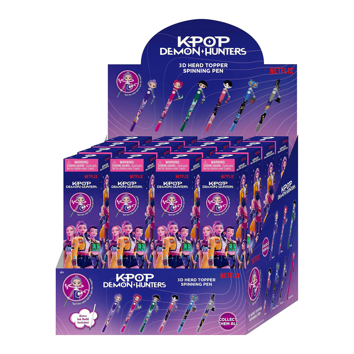 Produktbild KPop Demon Hunters - Mystery Characters 3D-pennor 16-pack display E1096251