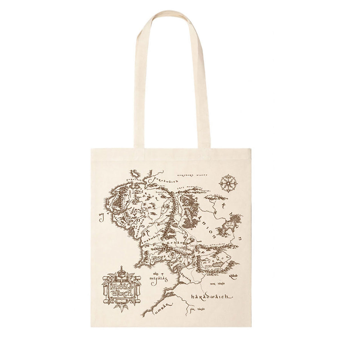 Produktbild Karta över Midgård Tote bag - Sagan om Ringen